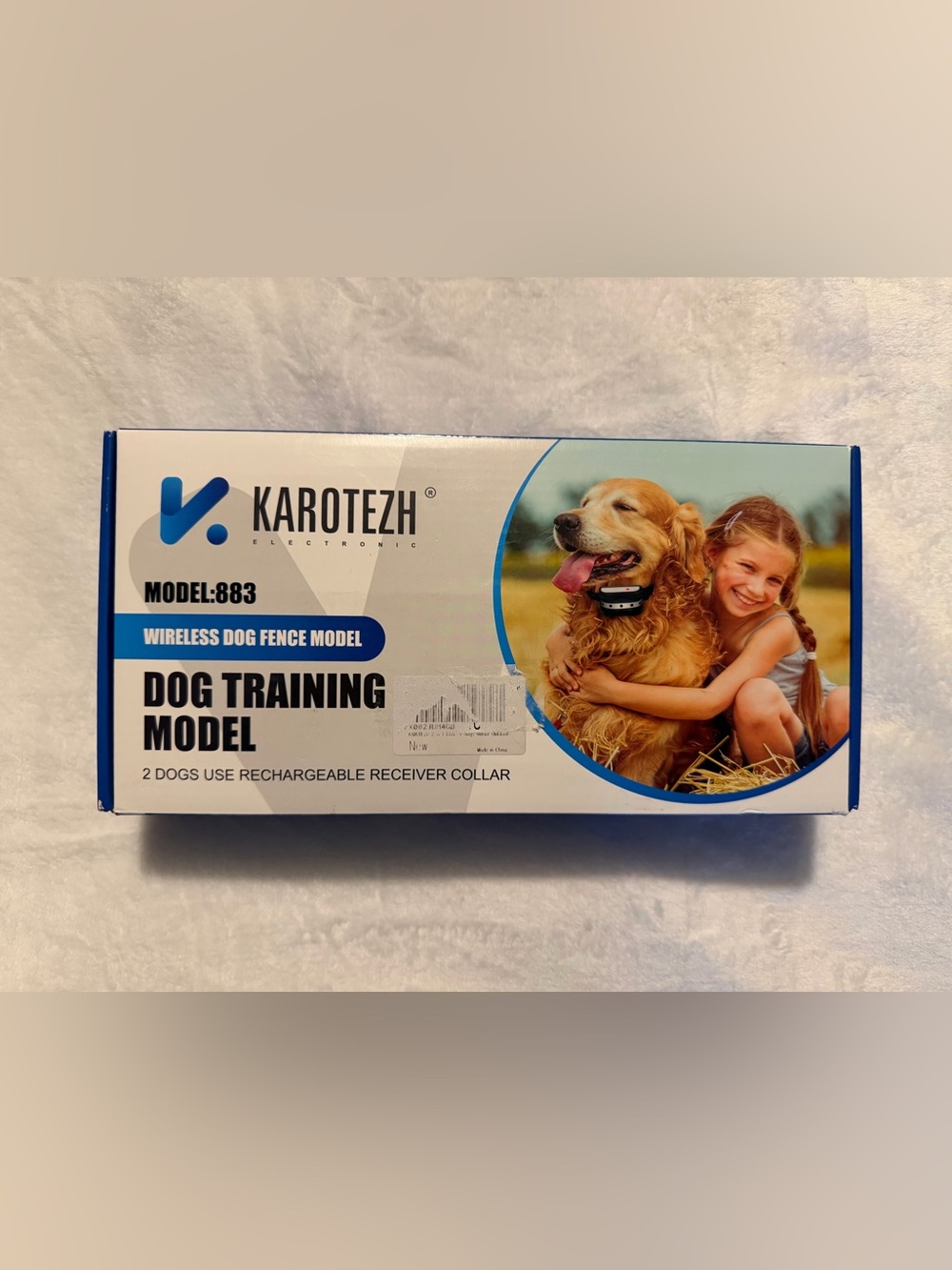 KAROTEZH Wireless Electric Dog Fence & Training Collars (2 collars included)